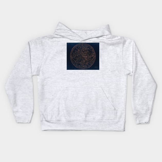 Constellations of the Northern Hemisphere Kids Hoodie by visionarysea